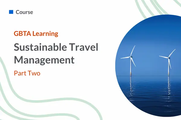 Sustainable Travel Management: Part 2 - Master
